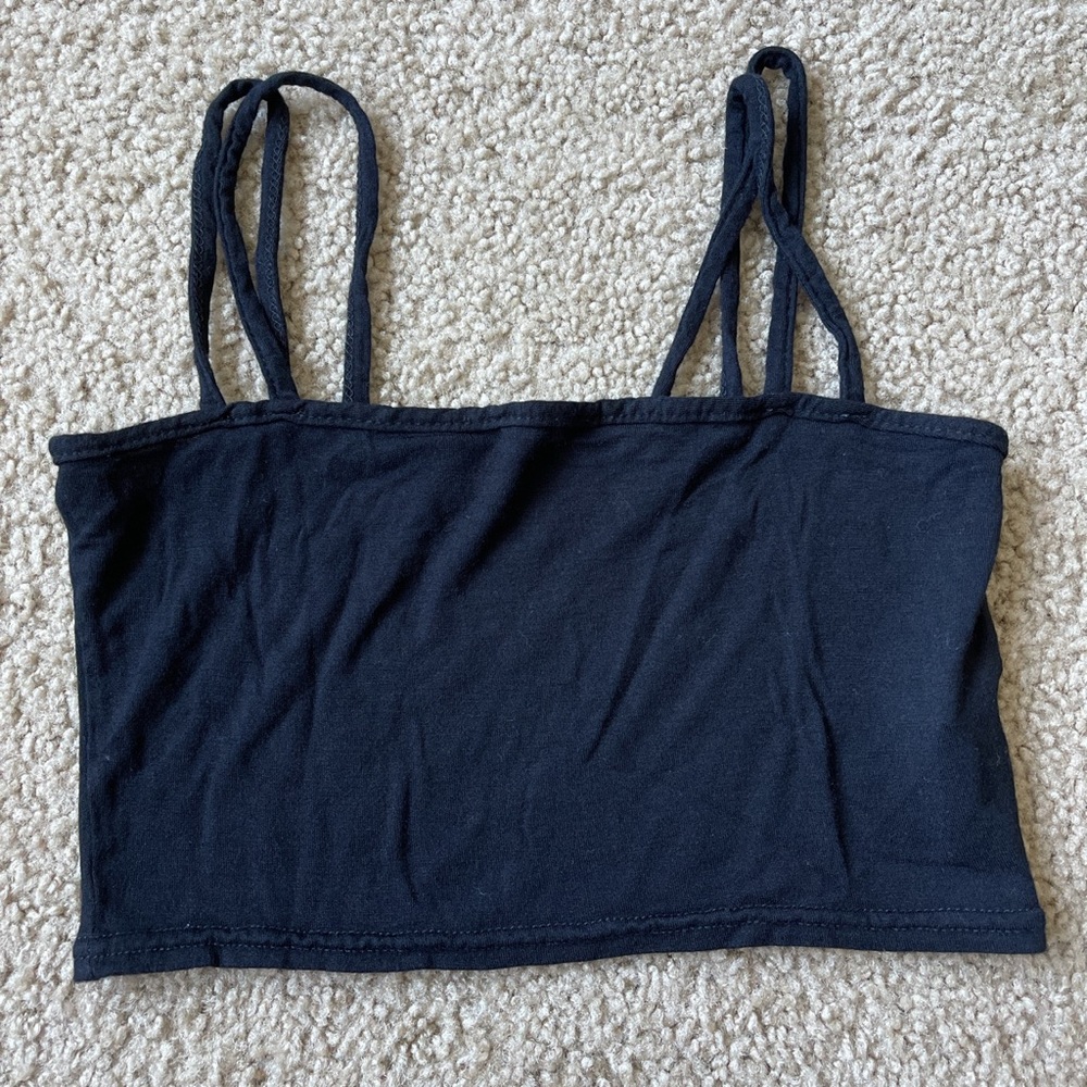 Black crop top